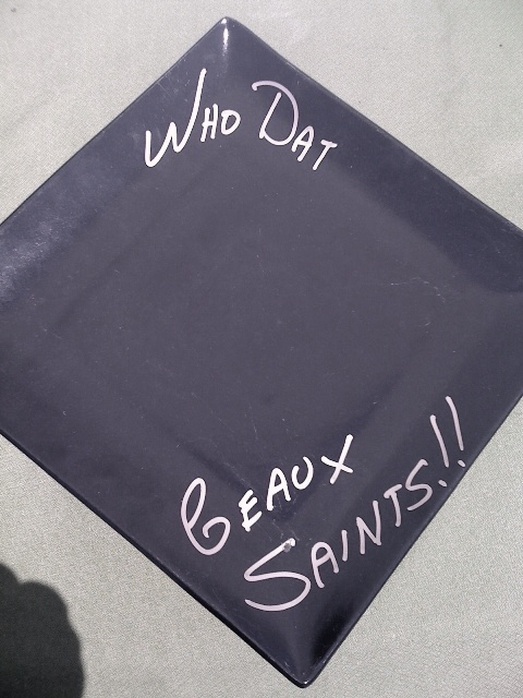 Geaux Saints, Who Dat Plate