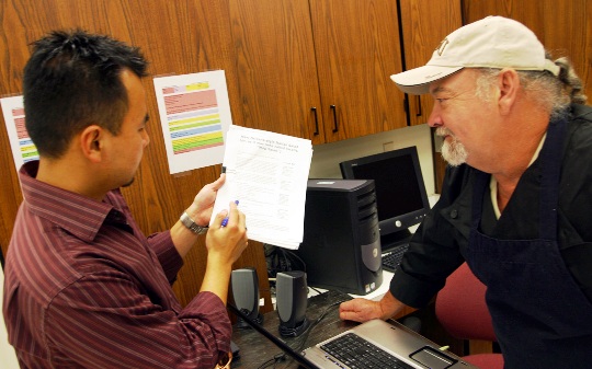 Director/Associate Professor Michael Cheng and Chef Emile