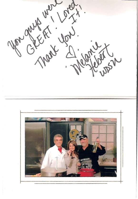 Chef Ricky, Melanie Hebert and myself